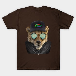 Wildlife Cheetah-dressed up joke T-Shirt